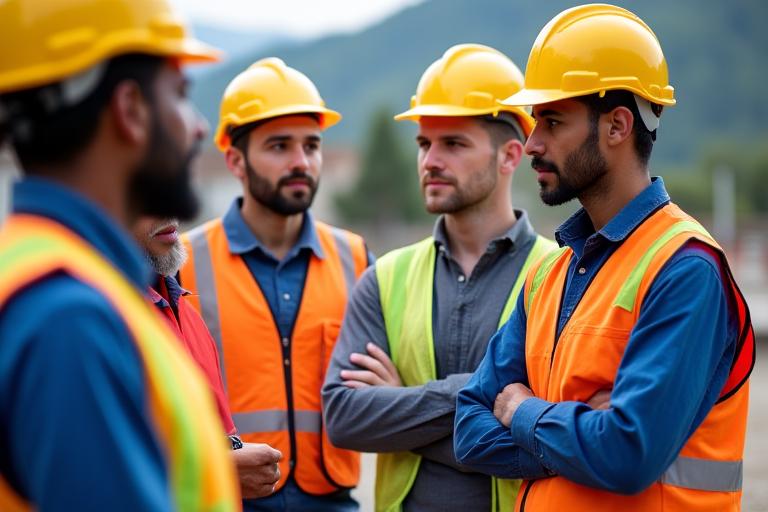 Capacitación en seguridad para trabajadores de construcción